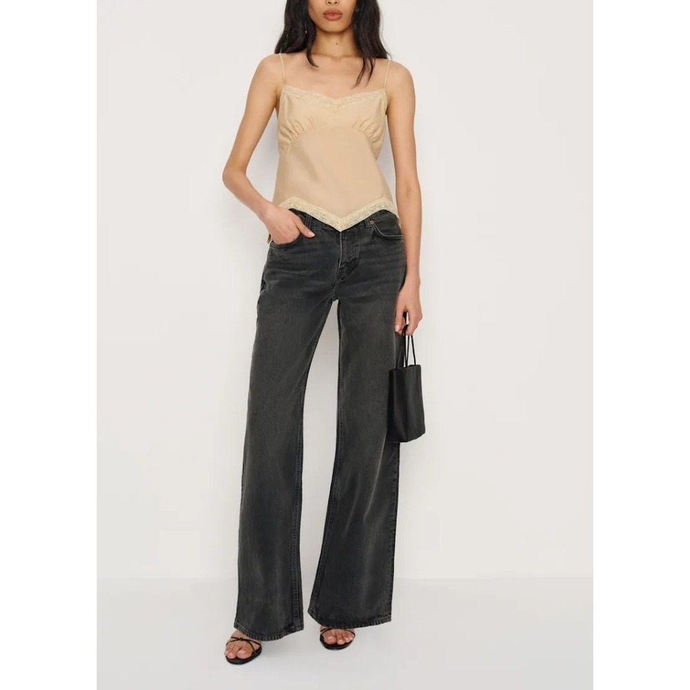 Reformation Cary Low Rise Slouchy Wide Leg Jeans Grunge Boho
